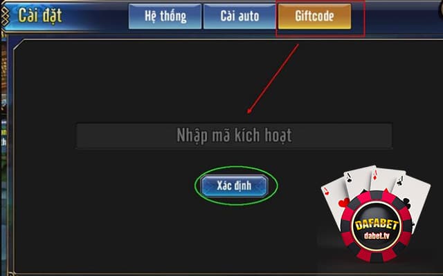 Cách sử dụng giftcode Dafabet chi tiết dành cho newbie